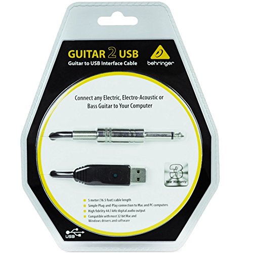 Behringer GUITAR 2 USB Guitarra a cable de interfaz USB