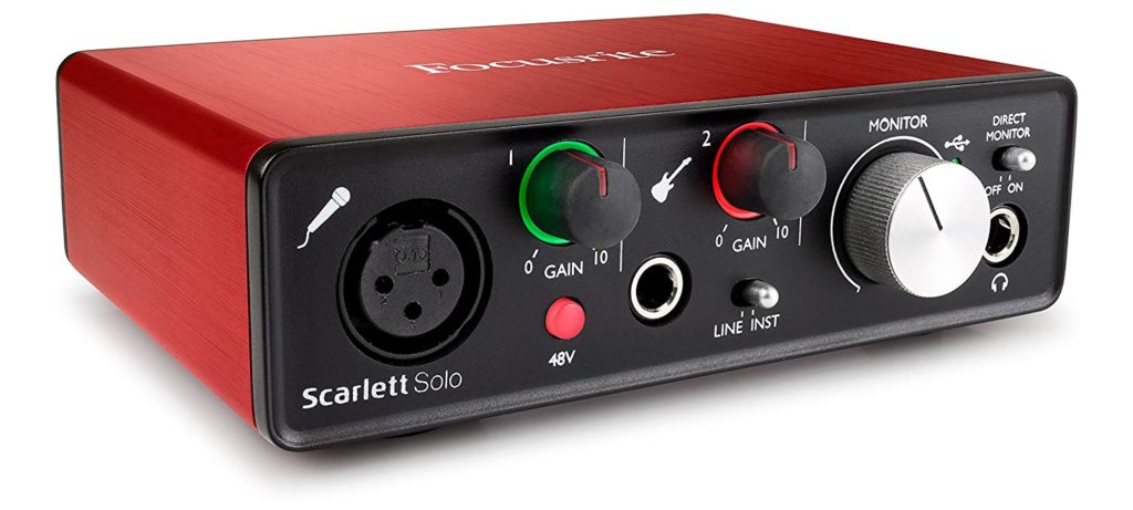 tarjeta de sonido usb Focusrite Scarlett Solo (2° Gen) 