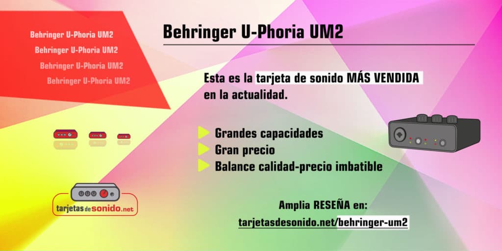 Tarjeta de sonido Behringer U-Phoria UM2